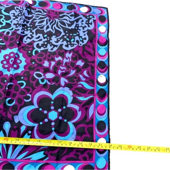 Vintage Authentic Emilio Pucci Floral Silk Scarf - Picture 5 of 6